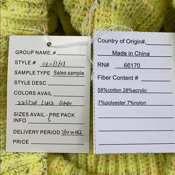 Free People Leo Tunic Sweater Zested Lime SAMPLE - Picture 9 of 16